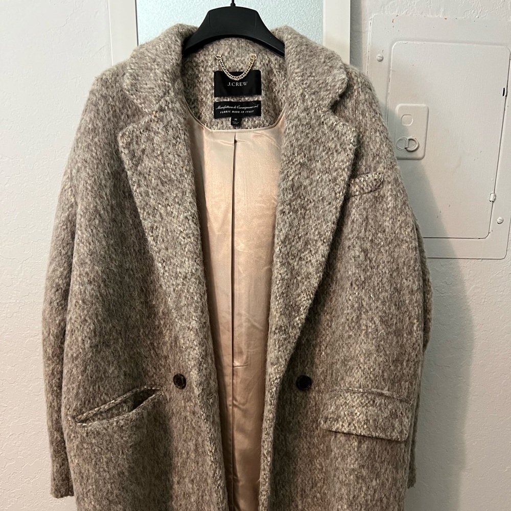 J. Crew wool and silk coat